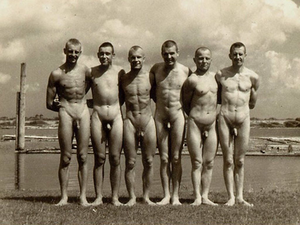 Vintage Naked Men blindfolded tubes