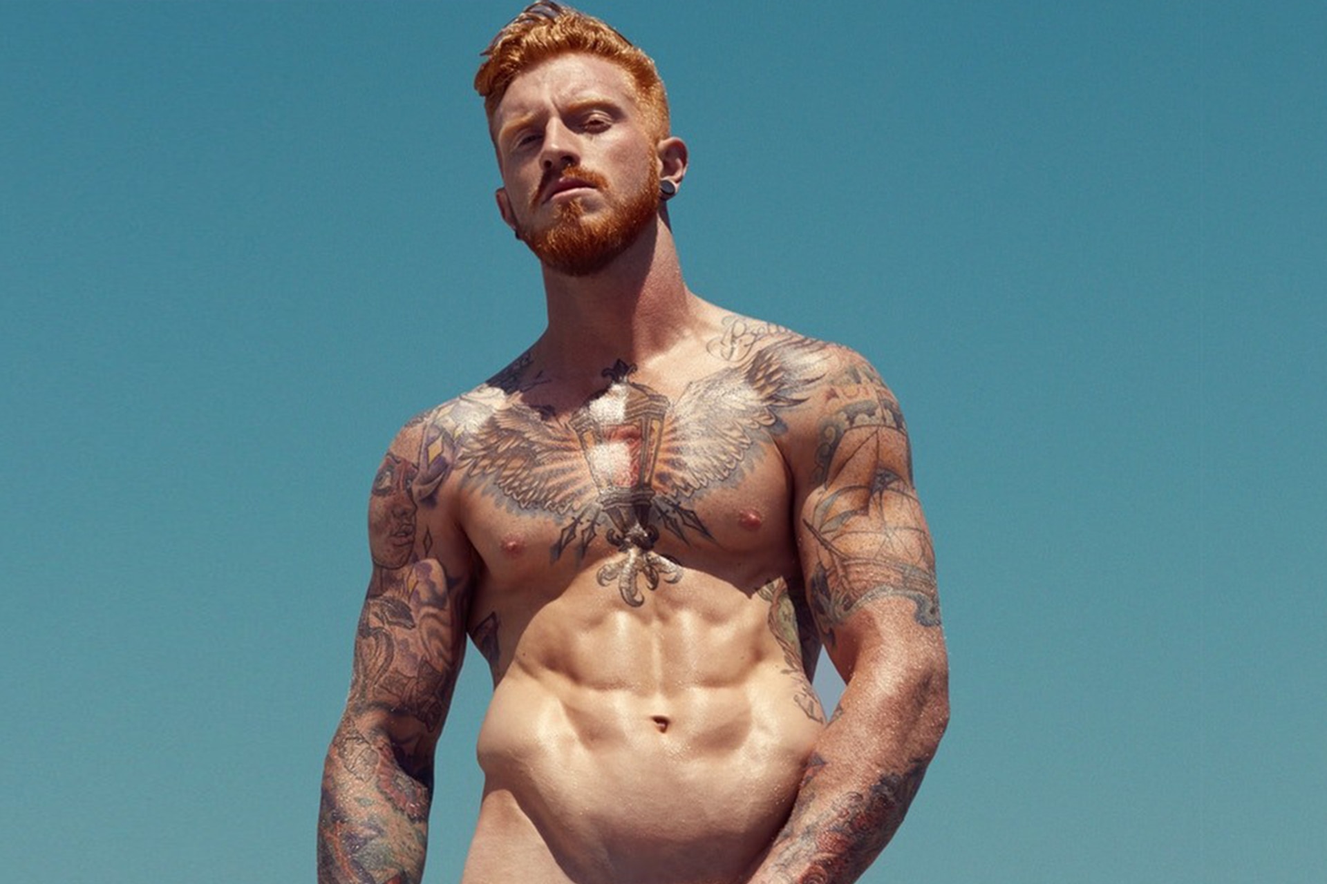 male redhead nude