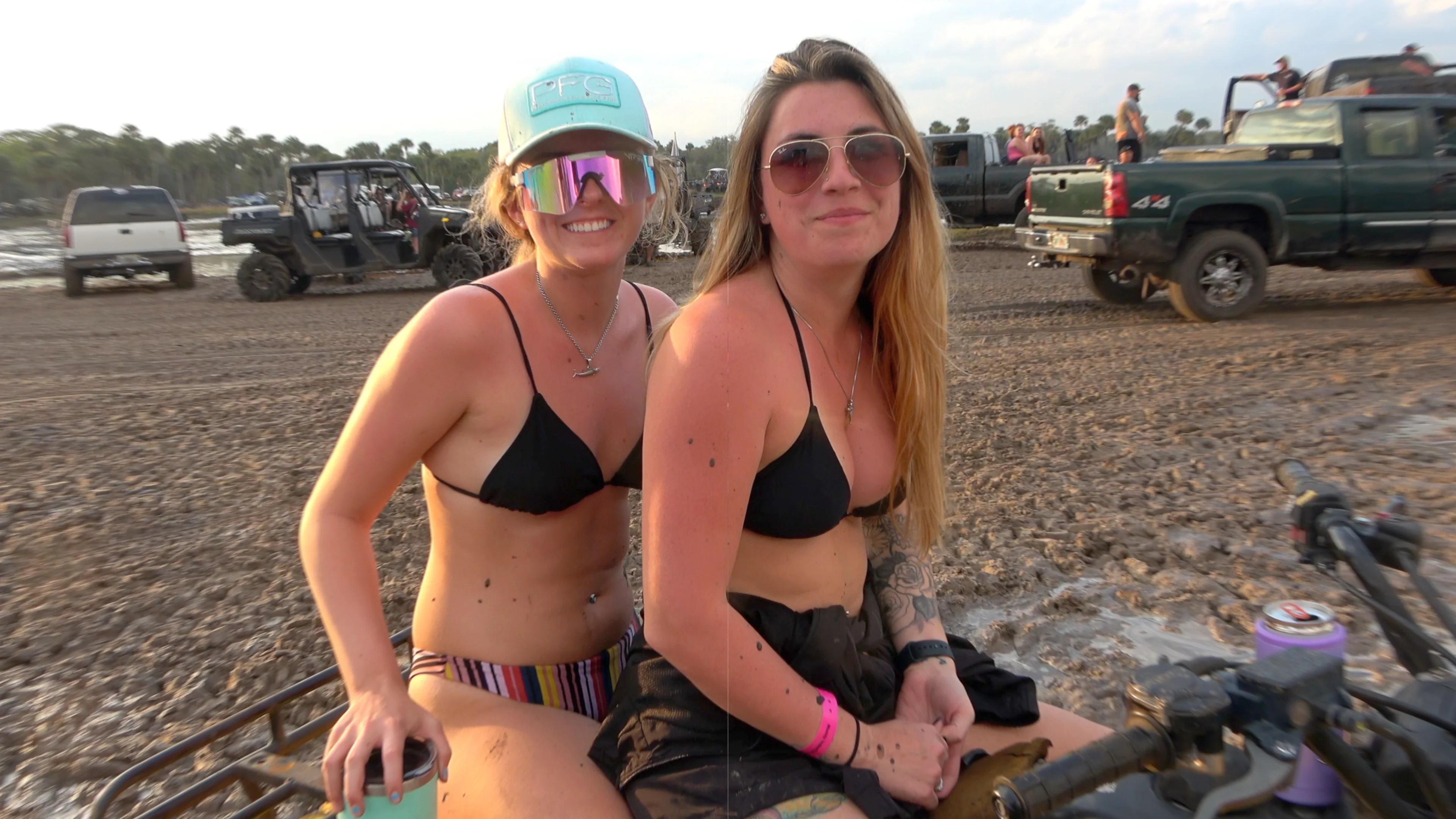 danielle harp share bikini mudding photos