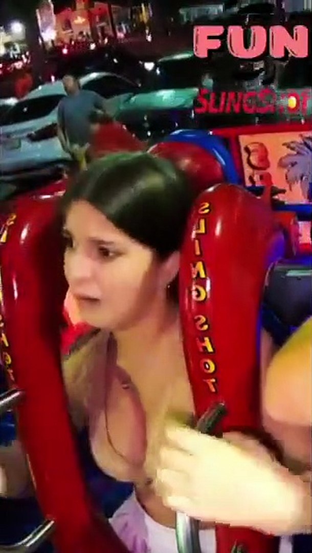 tits fall out on slingshot ride