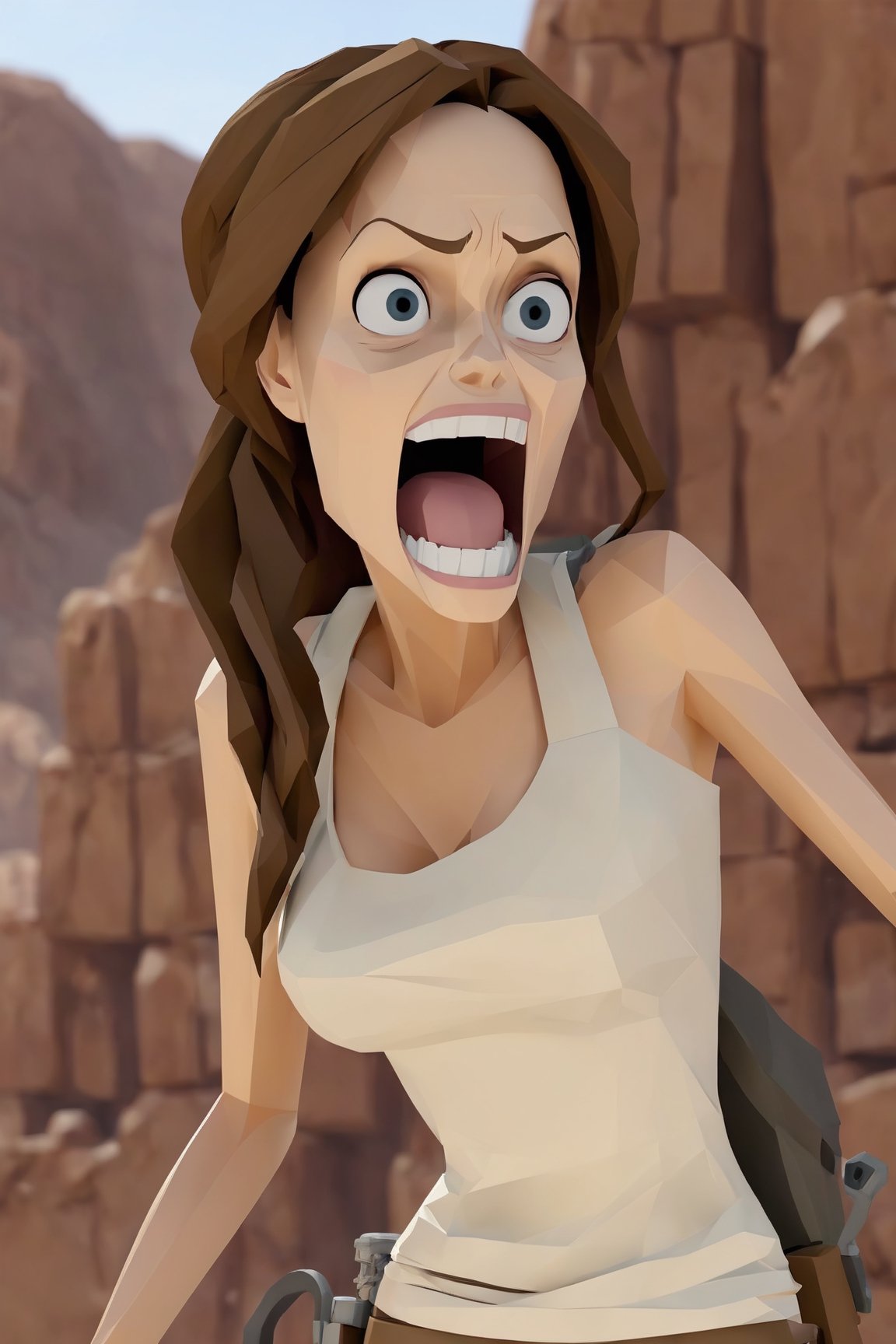 3d Animation Lara Croft fashioned porn