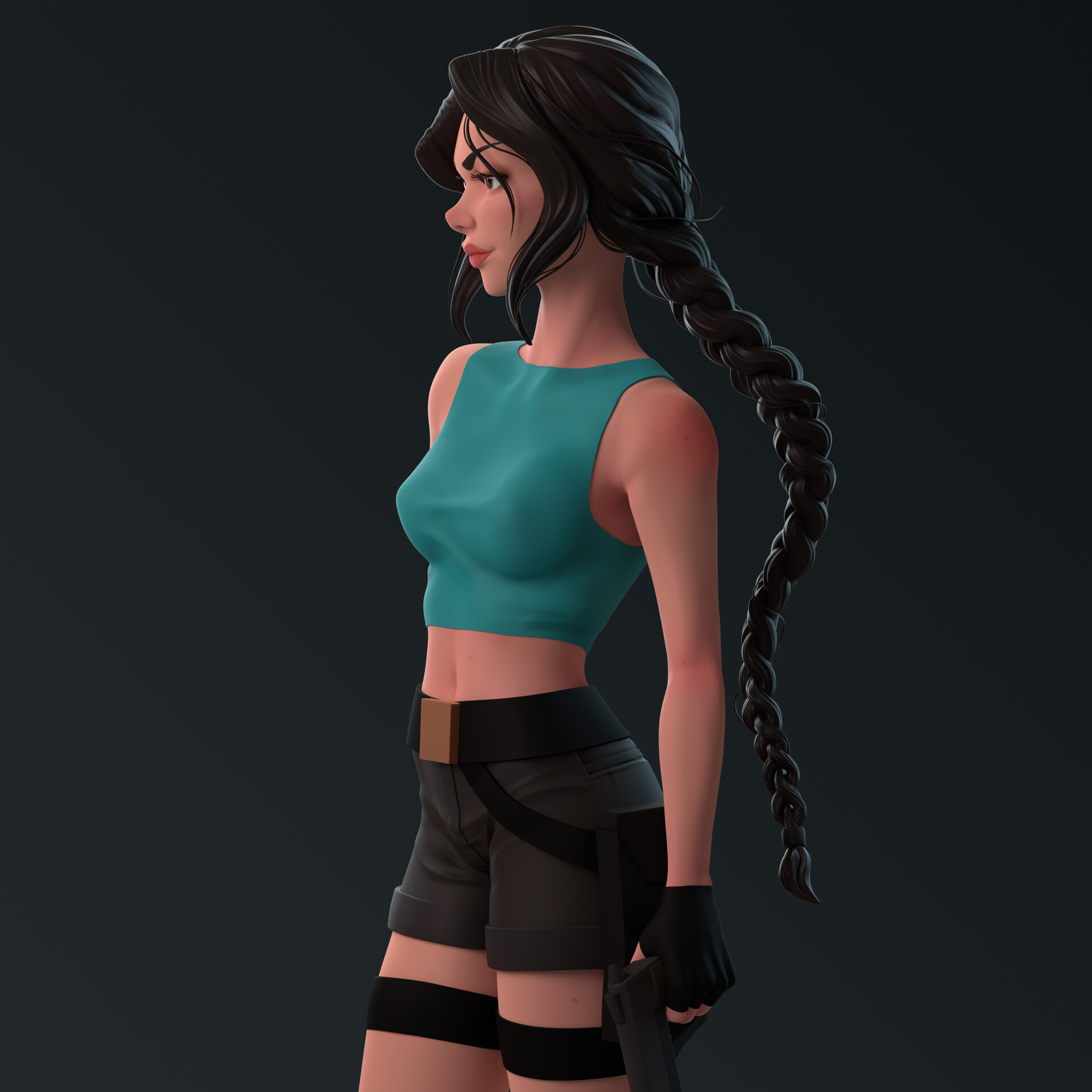 3d animation lara croft