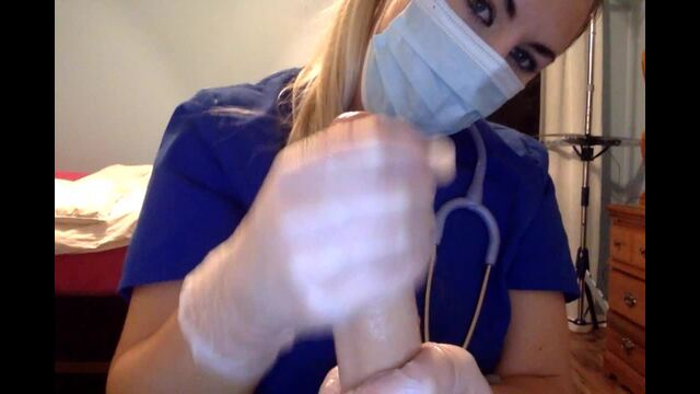 nurse handjob gloves