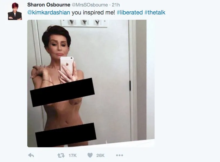 ben oliverio recommends Sharon Osbourne Nude