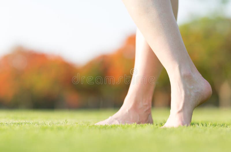 woman walking naked