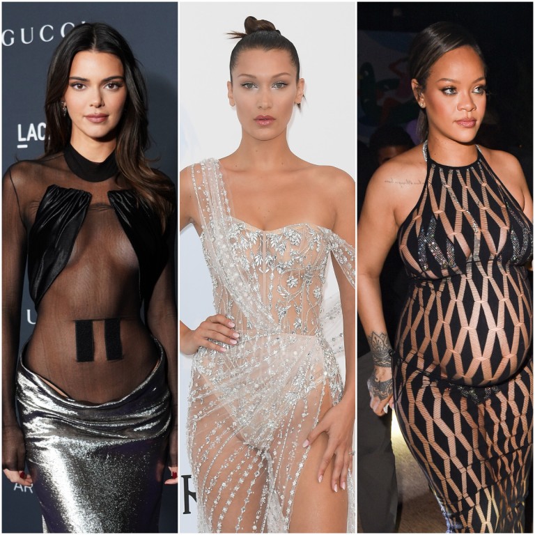 Best of See through dress naked