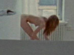 Saffron Burrows Nude boob slip