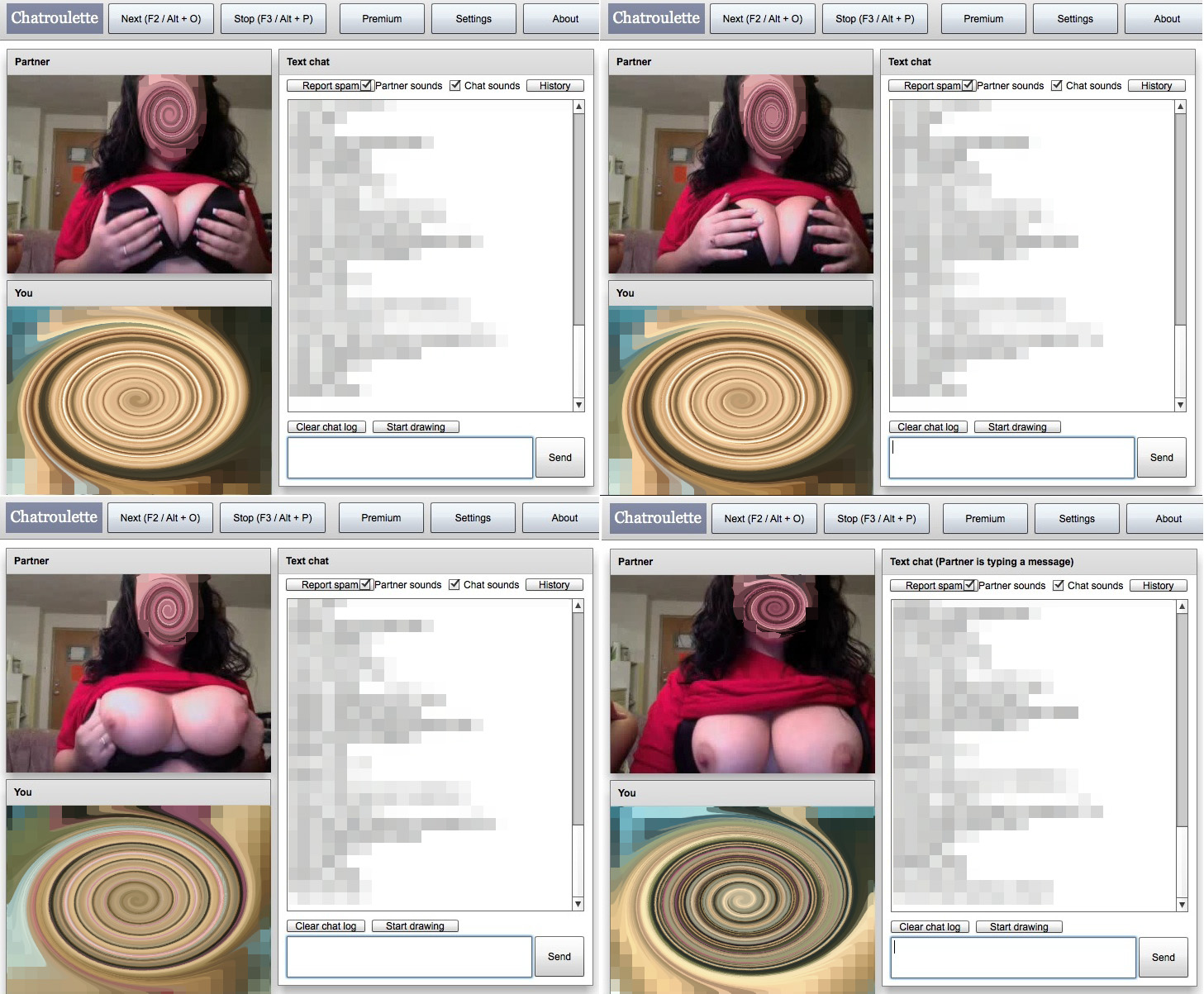 Best of Big boobs on chatroulette