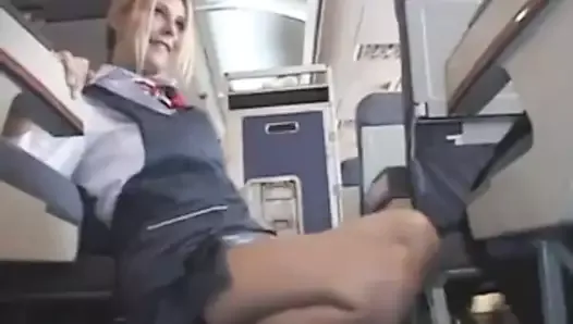 stewardess handjob