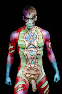 brian bollen share male body paint nude photos