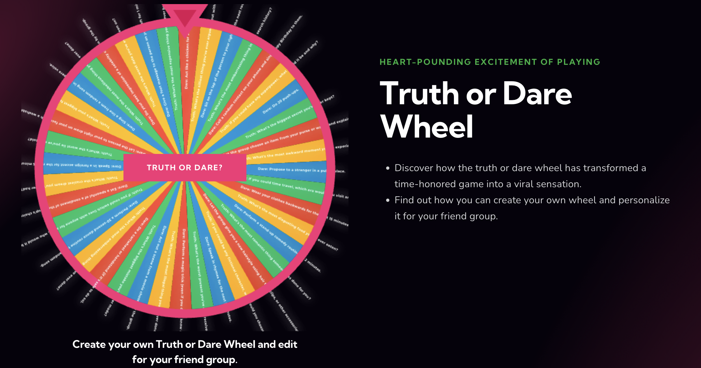 spin the wheel porn