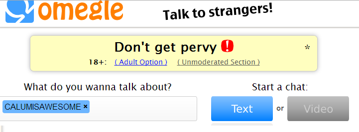 dani grimm recommends Omegle Pervy