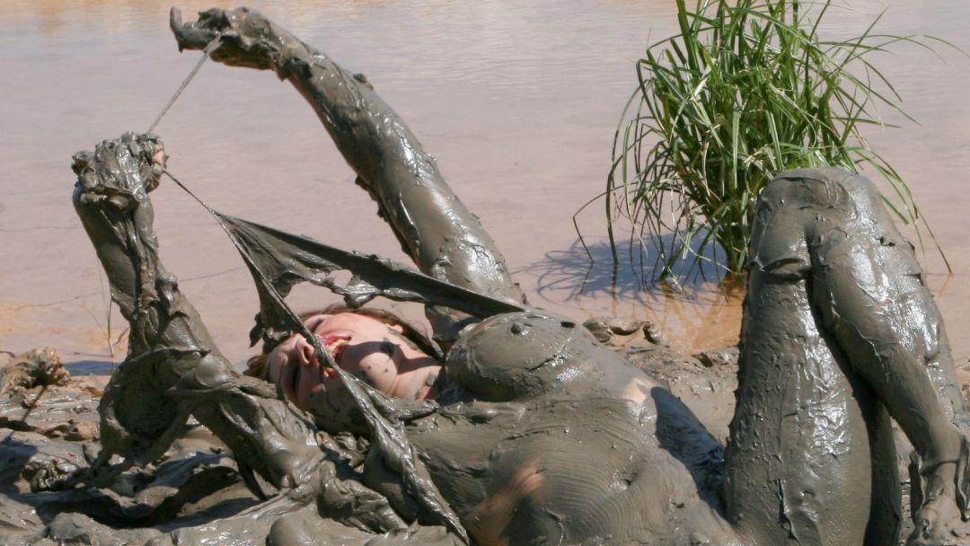 masturbating in the mud