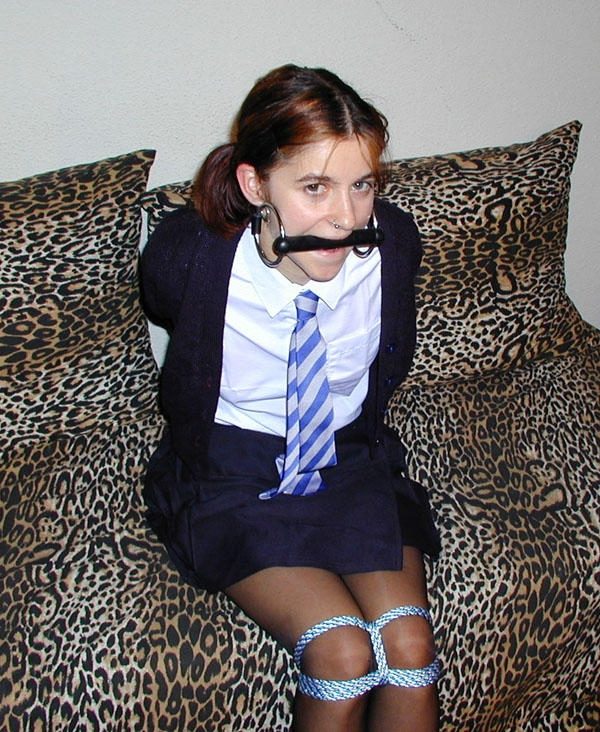 Schoolgirl Hogtied cash slim