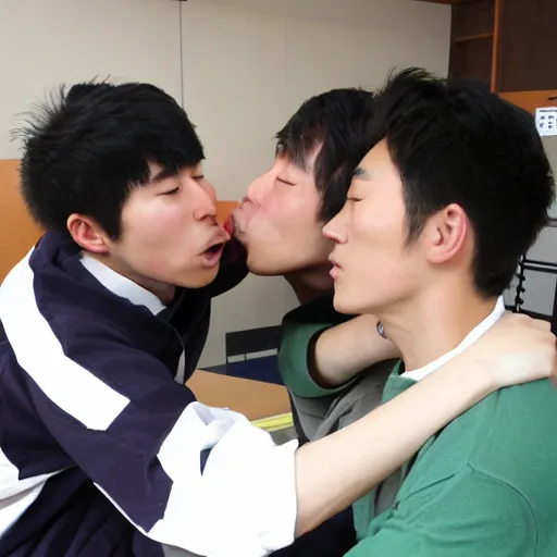 japanese tongue kissing