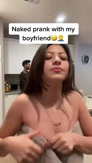 Nude Prank tongue cum