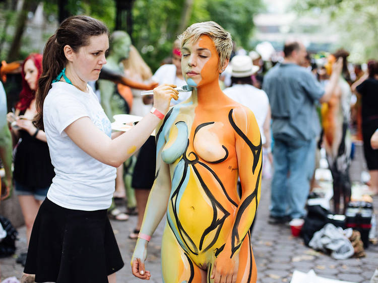 angelica fabiana add photo nude body paint festival