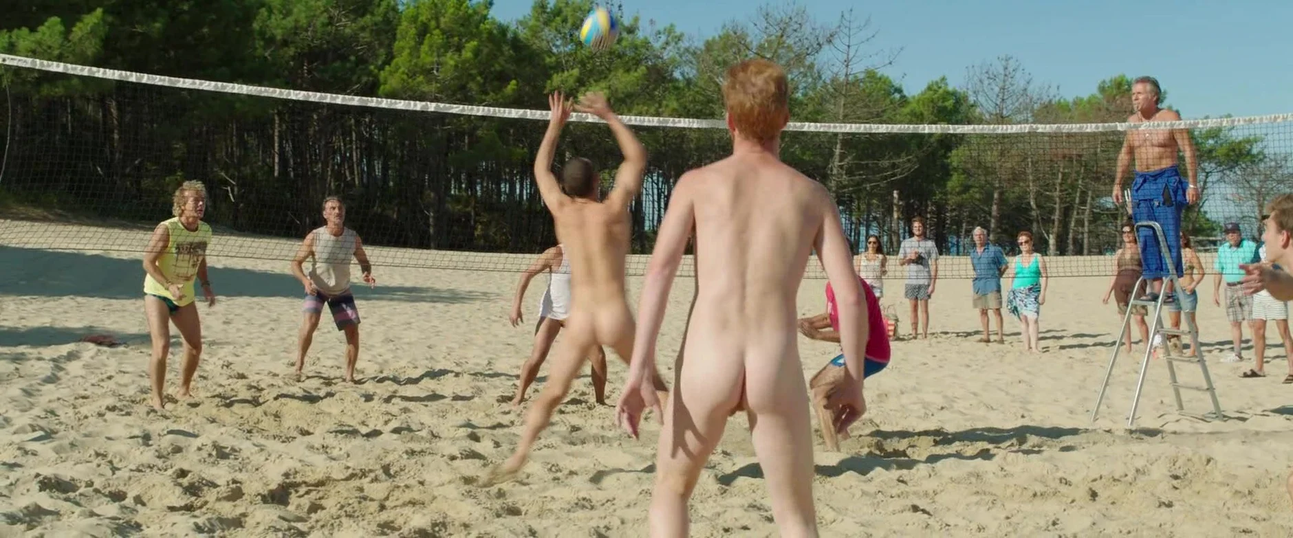 naked volleyball