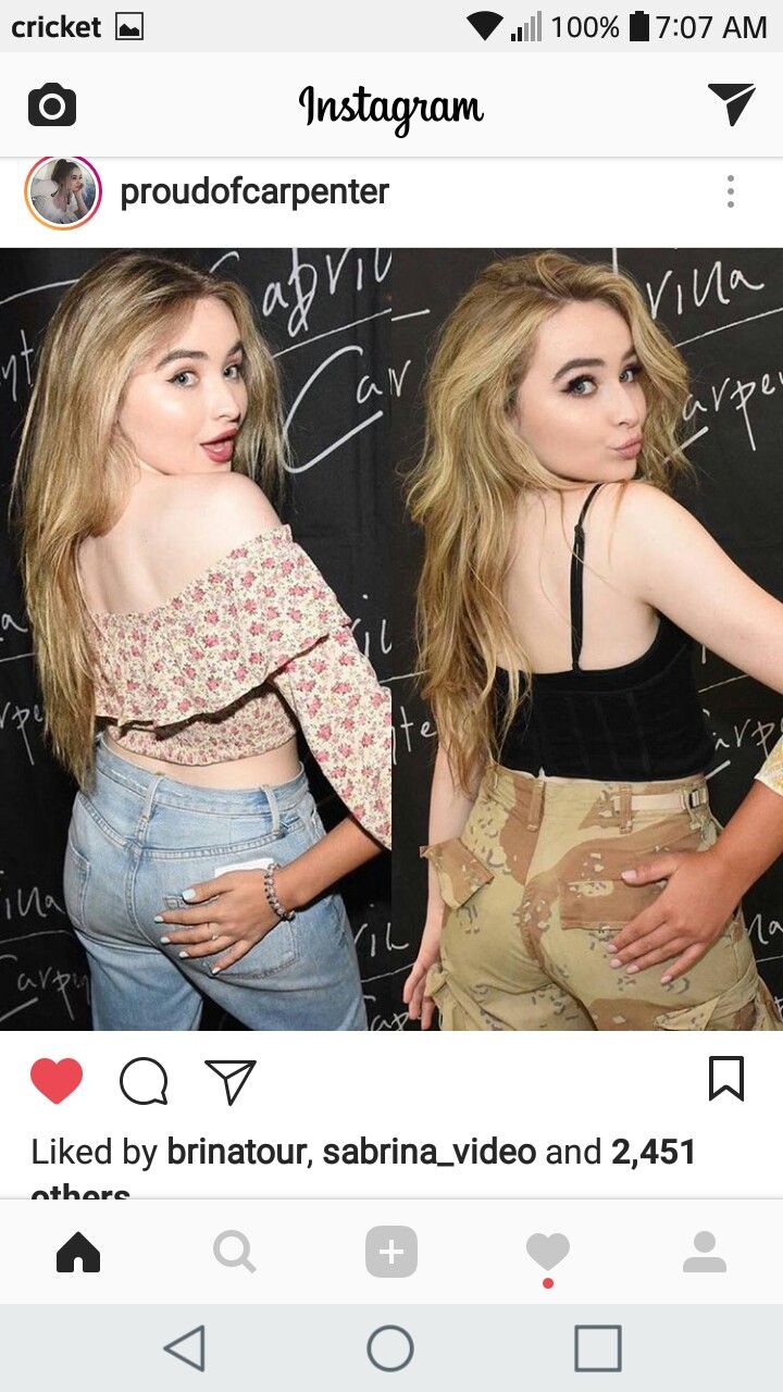 cassie schorsch recommends sabrina carpenter booty pic