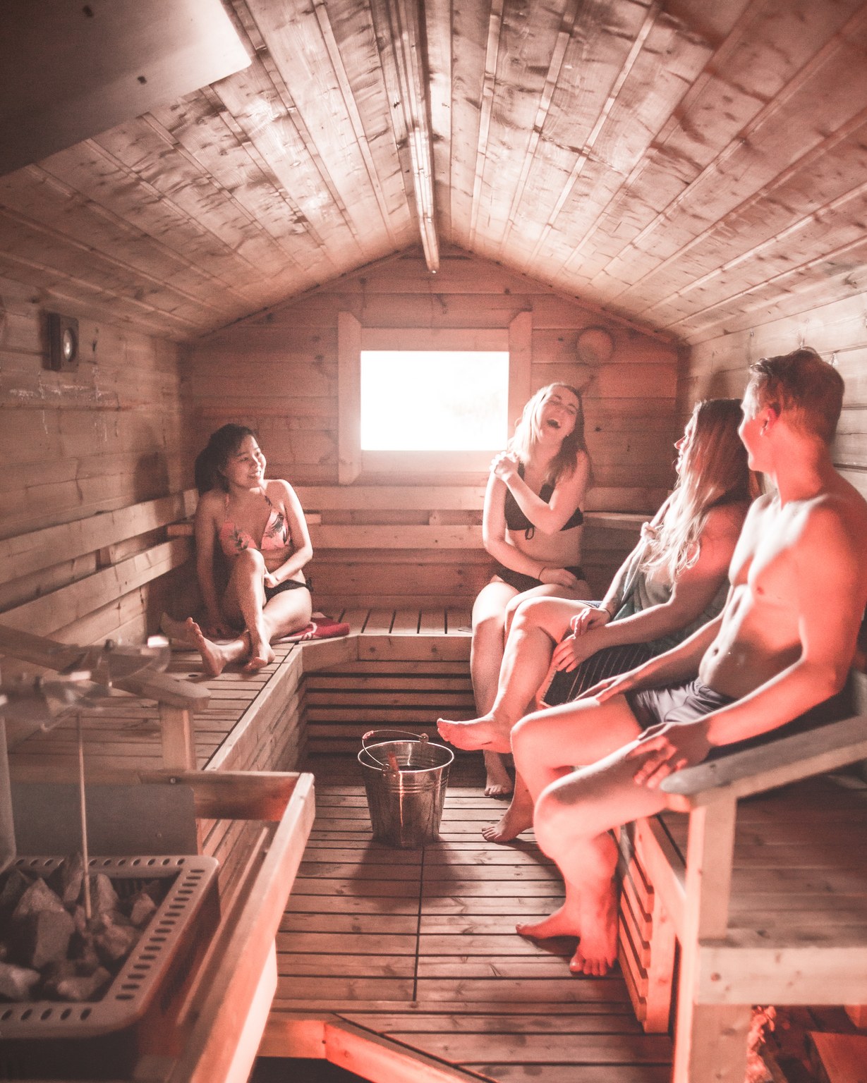 chelsea louis share nude sauna group photos