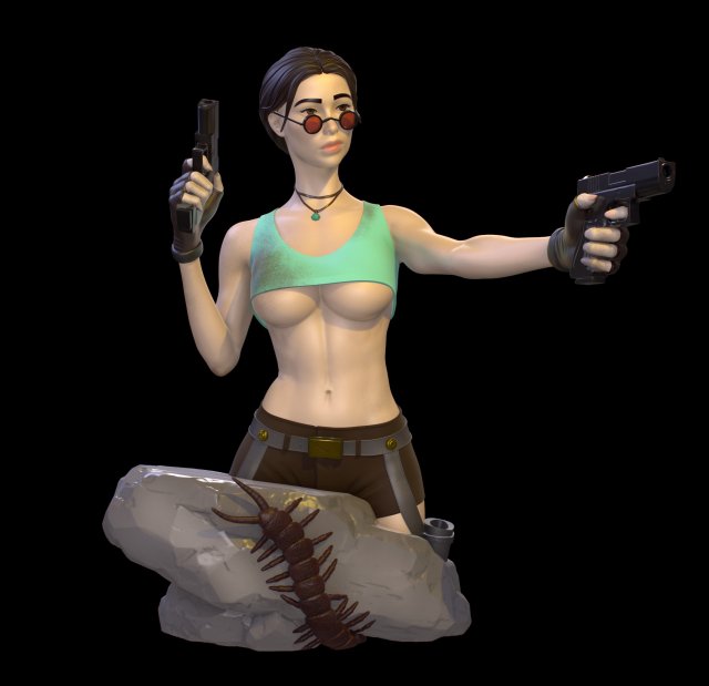 chris demme add photo 3d animation lara croft