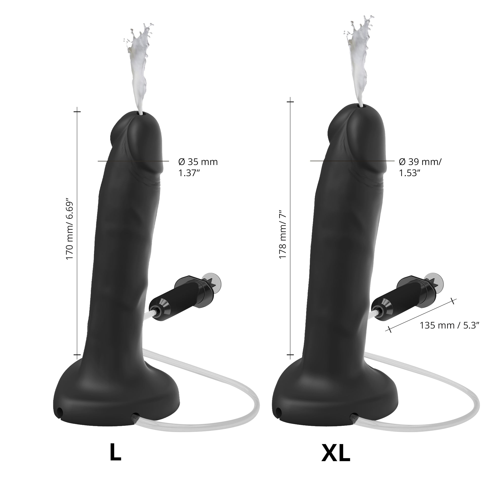 black squirting dildo