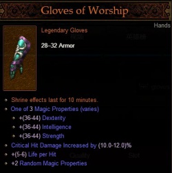 dave houts recommends Gloves Of Worship Diablo 3