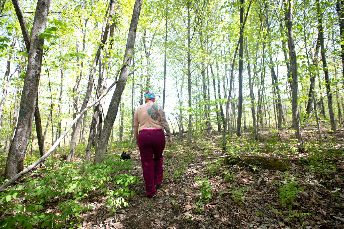 aggressive intentions add photo hiking naked