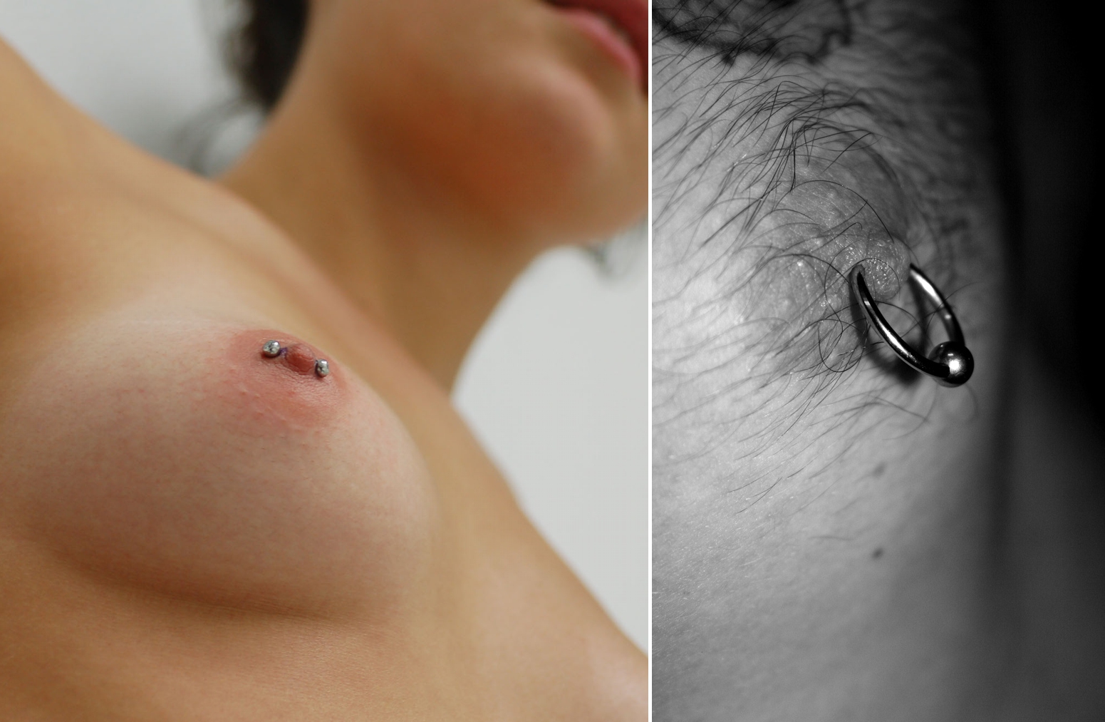 carole johnsen recommends Nipple Piercing On Big Boobs