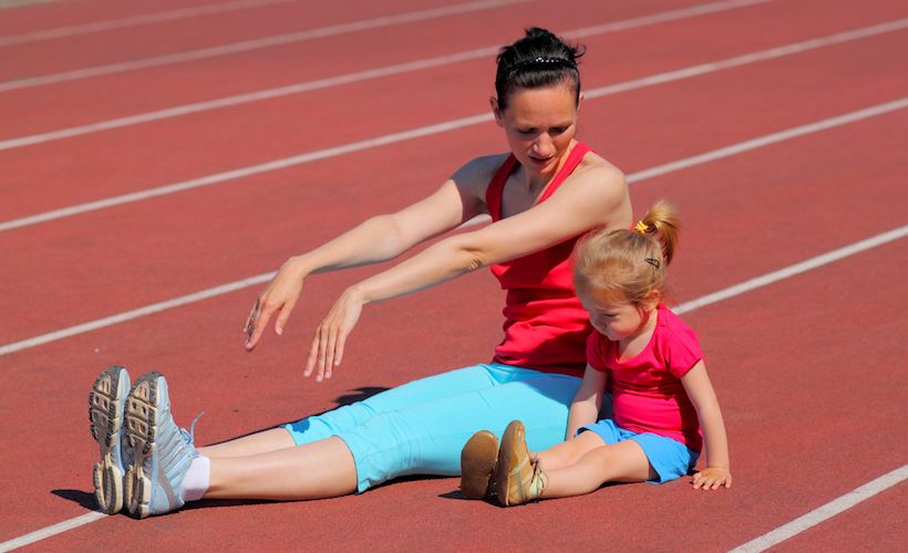 chelsey beales add running a train on mom photo