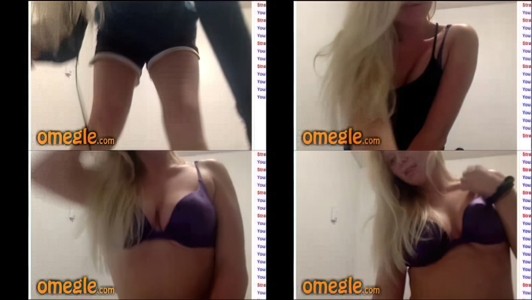 Omegle Blonde shoes fetish