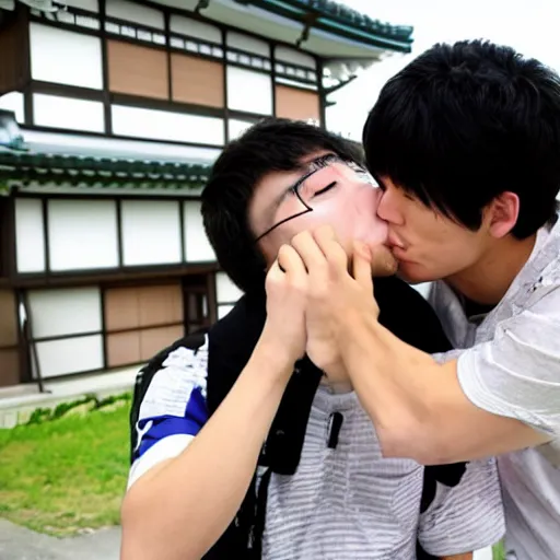 Japanese Deep Kissing over easy