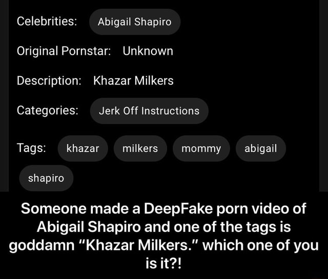 bled leka recommends abigail shapiro porn pic