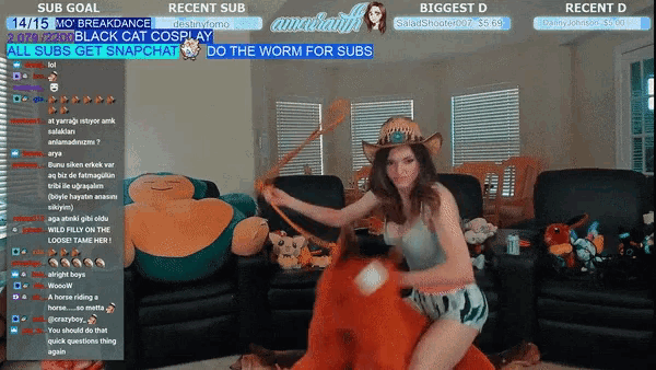 danita holt add photo amouranth riding