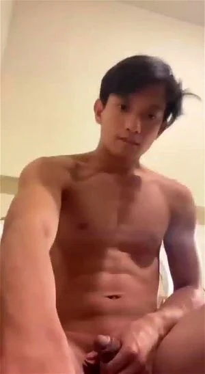 hot asian jerk off