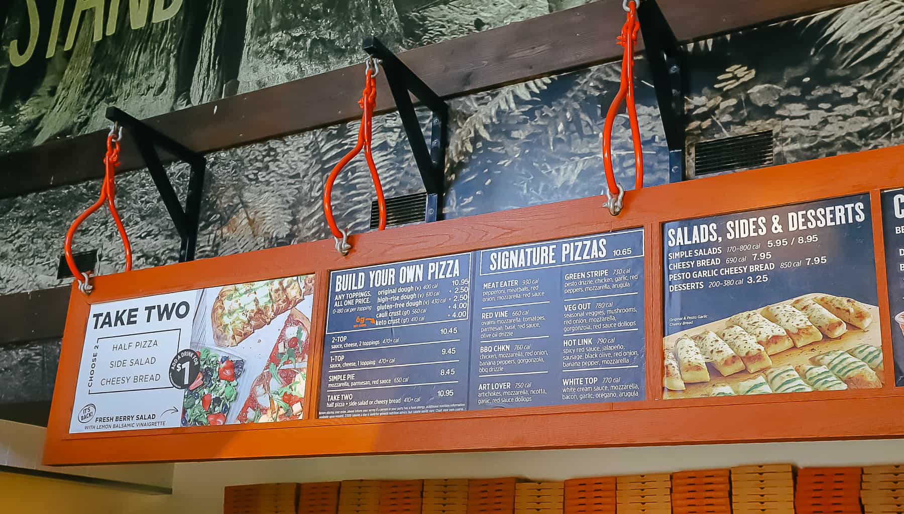 blaze and babes menu