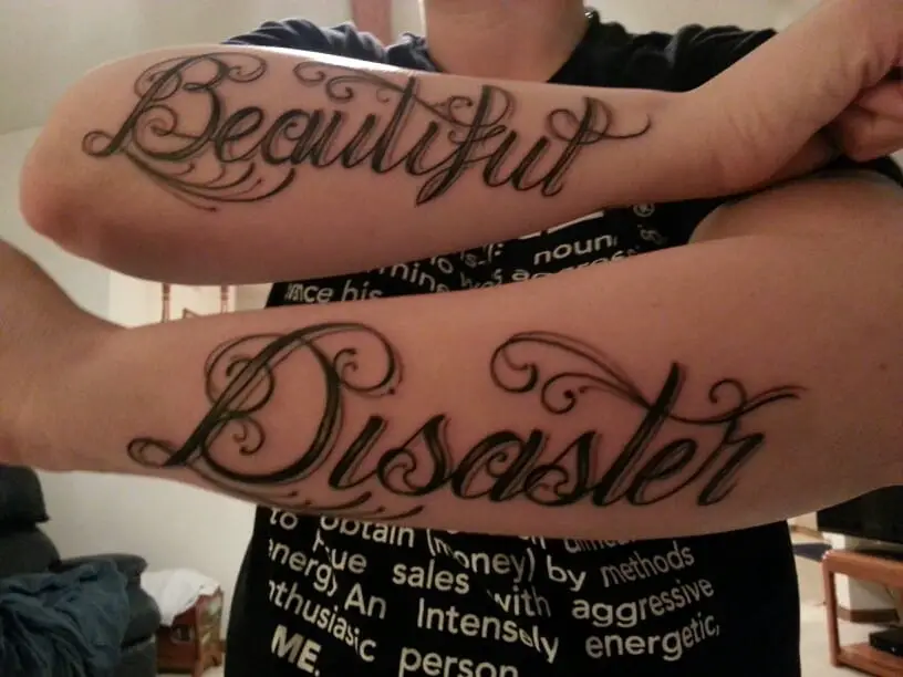 cherie mittal recommends beautiful disaster tattoo pic