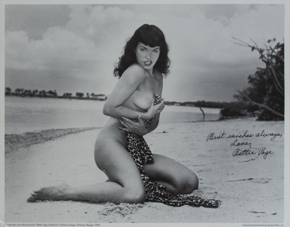 Bettie Page Nude beautiful sex