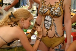 choy chong add body paint nudists photo