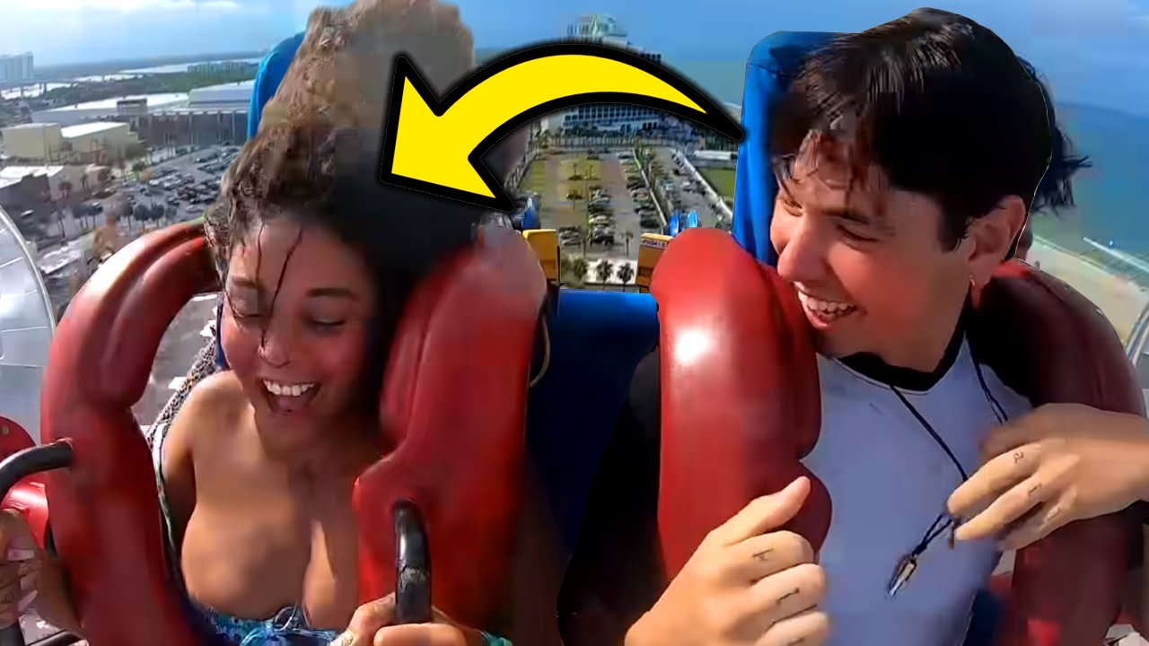 Best of Boobs pop out on slingshot