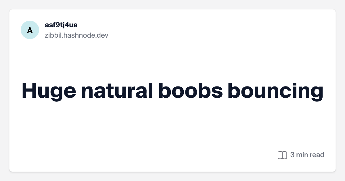 cory frizzell recommends bouncing big natural tits pic