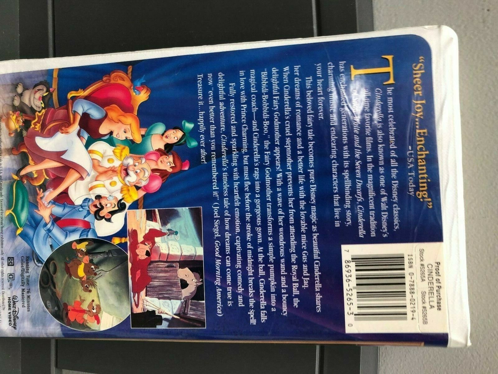 Cinderella 1995 Vhs griffin ga