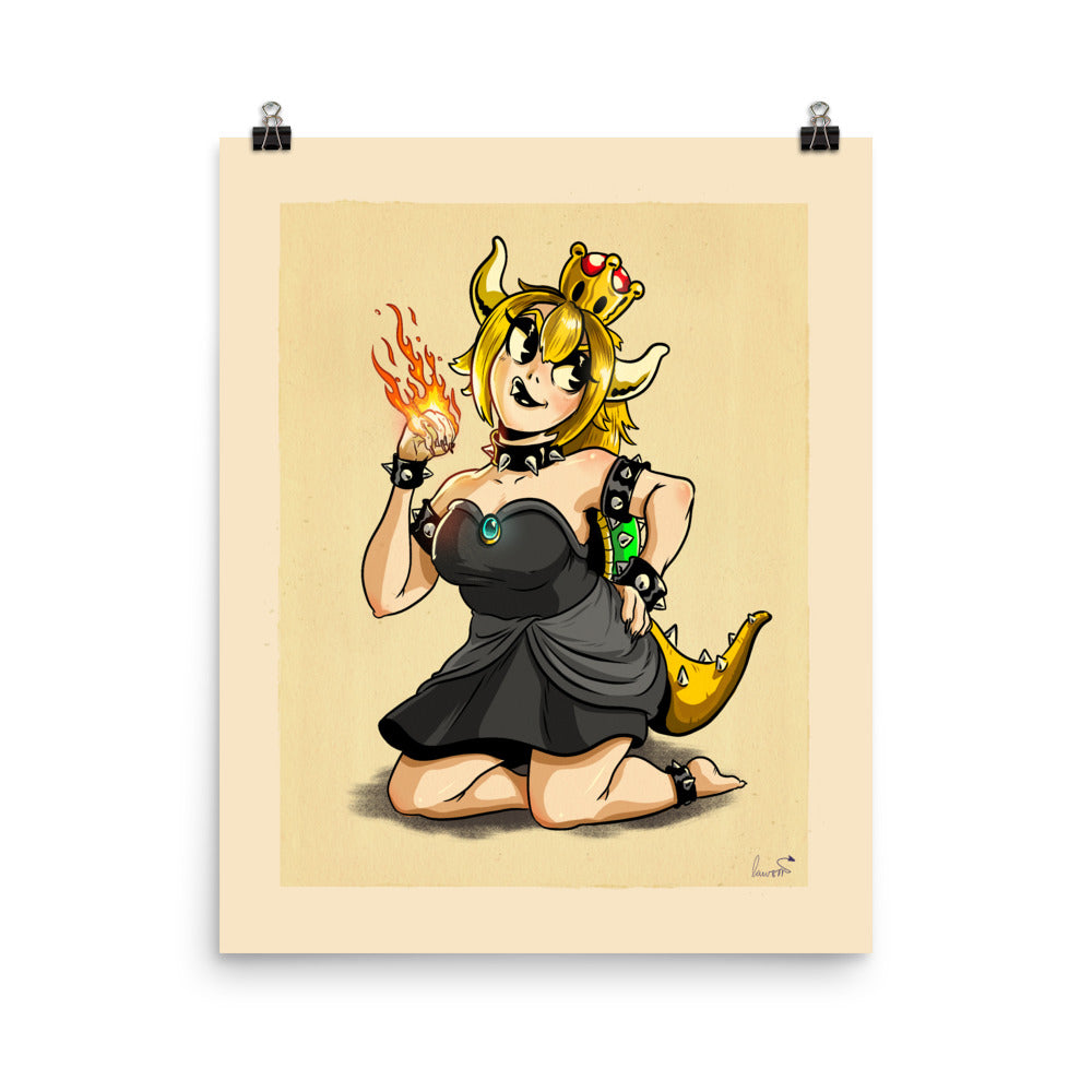 merry xmas with bowsette