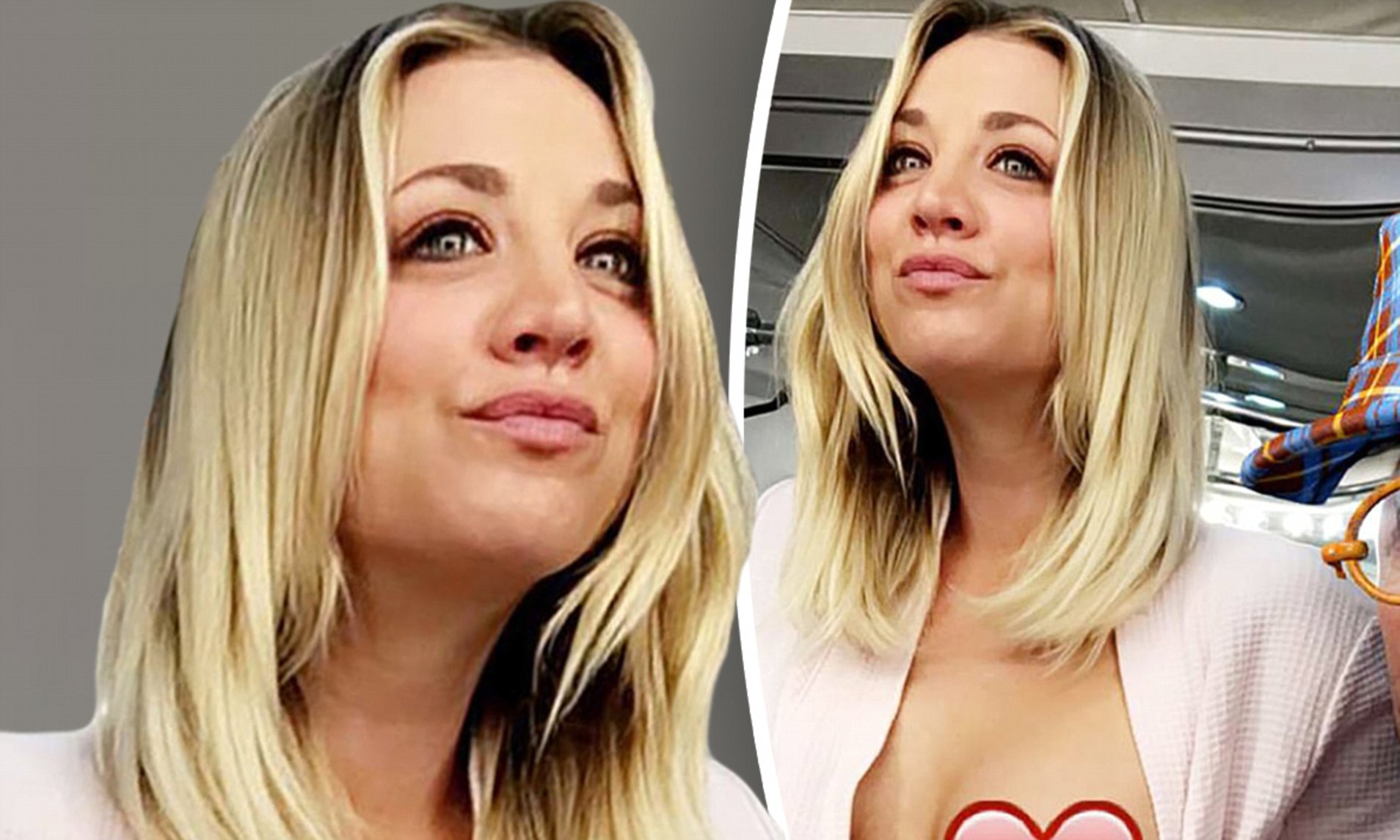 kaley cuoco cleavage