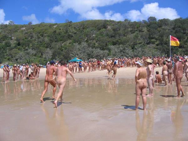 Group Nudists shaped ass