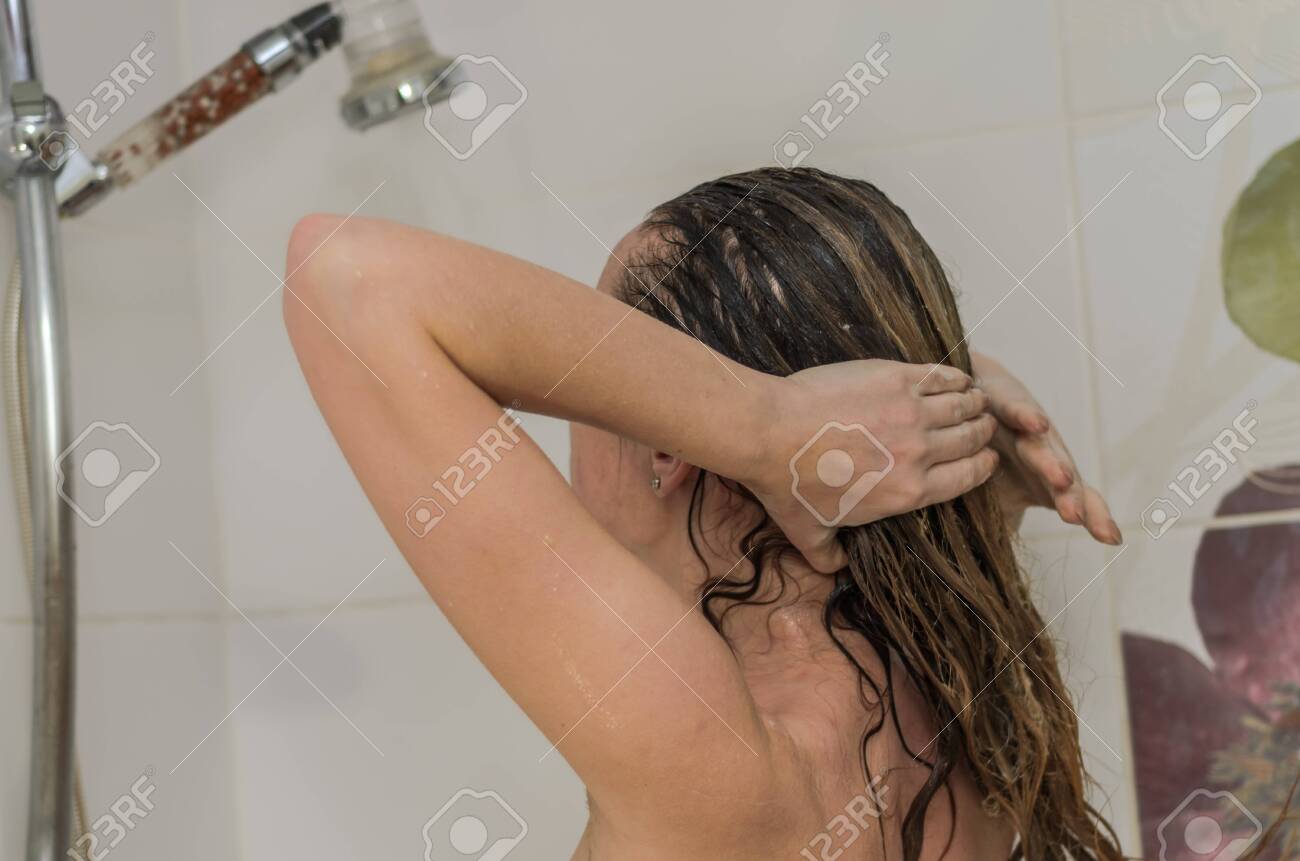 Hot Babe Shower wax porn