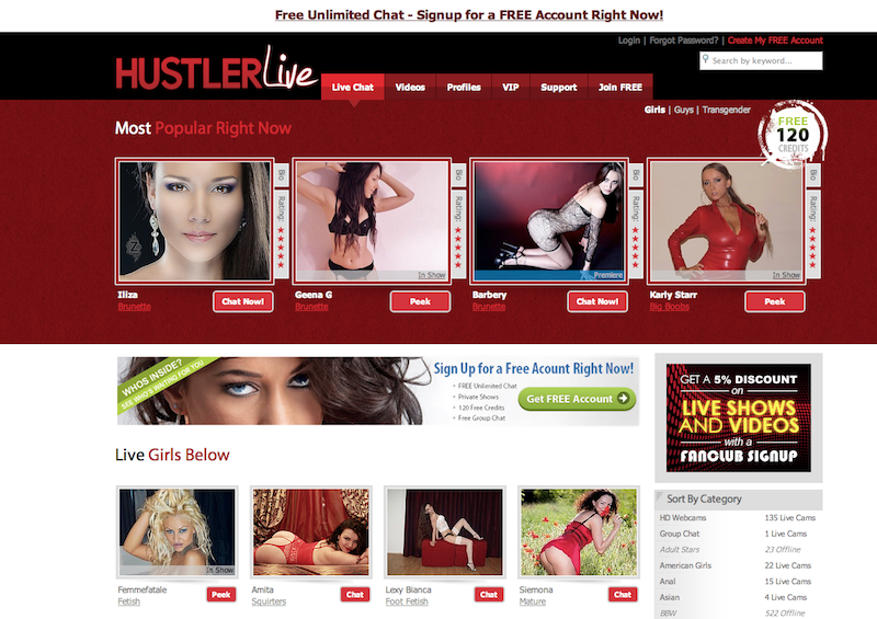 carrie charleston recommends hustler live cams pic