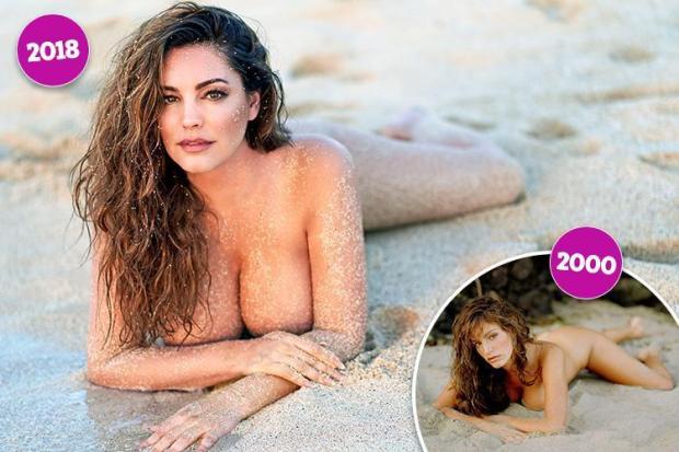 Kelly Brook Nude Beach girl butt