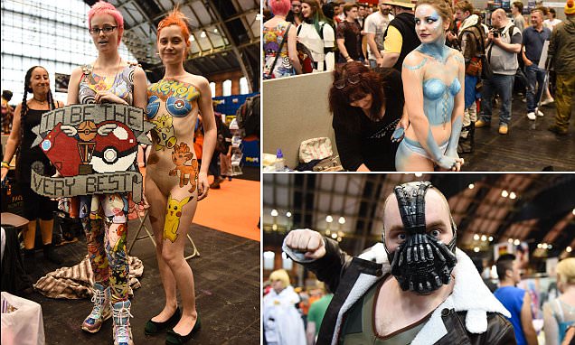 Naked At Comic Con wet xxx