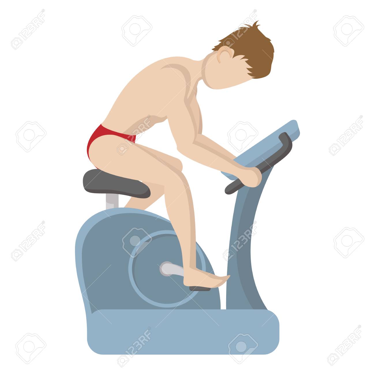 colby mathis recommends naked on exercise bike pic